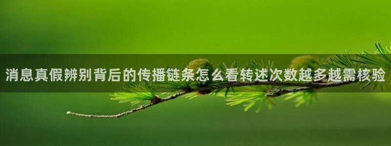 每日吃瓜:消息真假辨别背后的传播链条怎么看转述次数越多越需核验