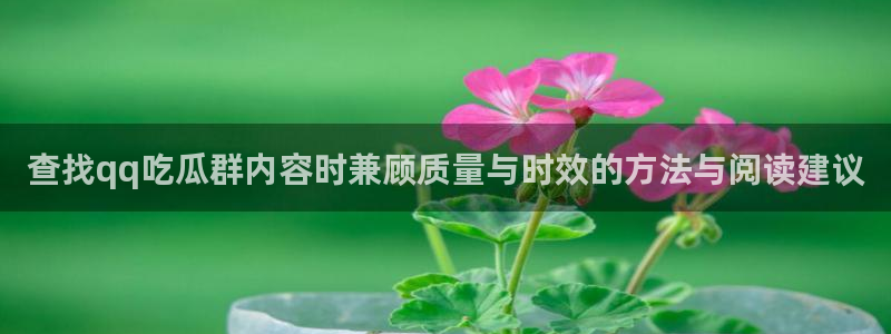 51吃瓜网站:查找qq吃瓜群内容时兼顾质量与时效的方法与阅读建议